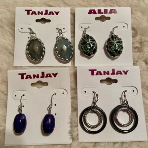 Set of 4 Tanjay/Alia pierced earrings NWT